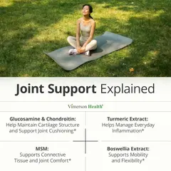 Glucosamine Chondroitin MSM – Joint Support Supplement for Women and Men with Glucosamine Sulfate 1500 mg, Chondroitin and MSM – for Cartilage, Joint Health and Flexibility – 90 Capsules — ảnh 4