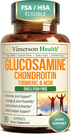 Glucosamine Chondroitin MSM – Joint Support Supplement for Women and Men with Glucosamine Sulfate 1500 mg, Chondroitin and MSM – for Cartilage, Joint Health and Flexibility – 90 Capsules — ảnh 1